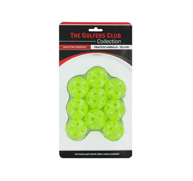 Time For Golf - vše pro golf - Golfers Club tréninkové míčky plastové děrované Practice Balls Yellow 9ks