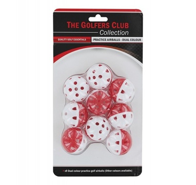 Time For Golf - vše pro golf - Golfers Club tréninkové míčky plastové děrované Practice Balls White/Yellow 9ks