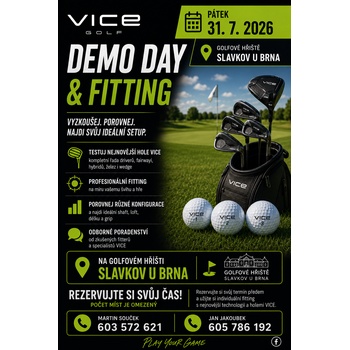 🔥 VICE Demo Day & Fitting – pátek 31. 7. 2026 ⛳
